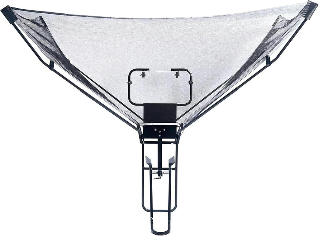 Shootaround Basketball Shooting Machine Metal Basketball Rebounder with Collapsible Net Rotating Chute Basketball Rebounder Exercise Equipment for Working Out Efficiency