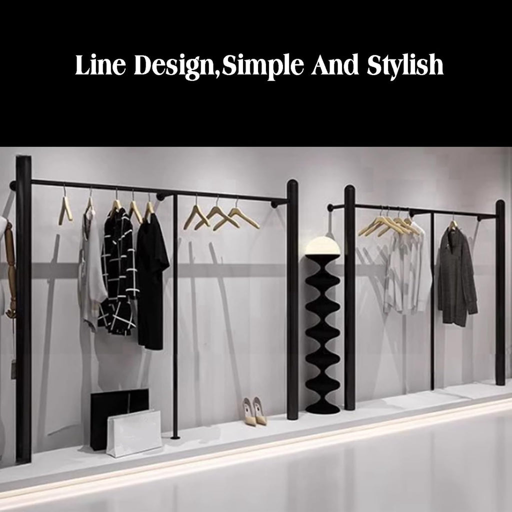 Freestanding Garment Rack Heavy Duty,Unique Closet Wardrobe,for Retail Restaurants and Home Storage(200x160cm)