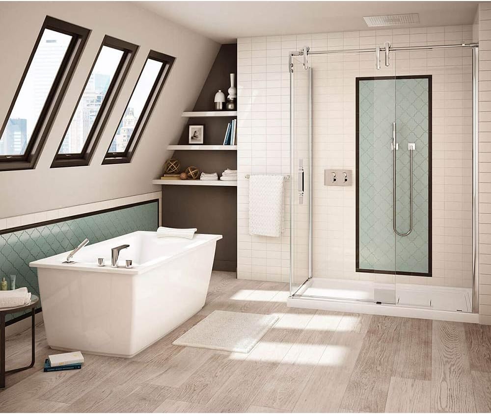 MAAX 105571-000-001 Optik Acrylic Bathtub, 60-in L x 32-in W x 23-in H, White