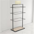 Underwear Display Stands,Metals Lingerie Stand Shelves,Freestanding Clothing Store Boutiques Retail Lingerie Garment Rack,for Socks Bra Panties(Color 1,100 X 40 X 135cm)