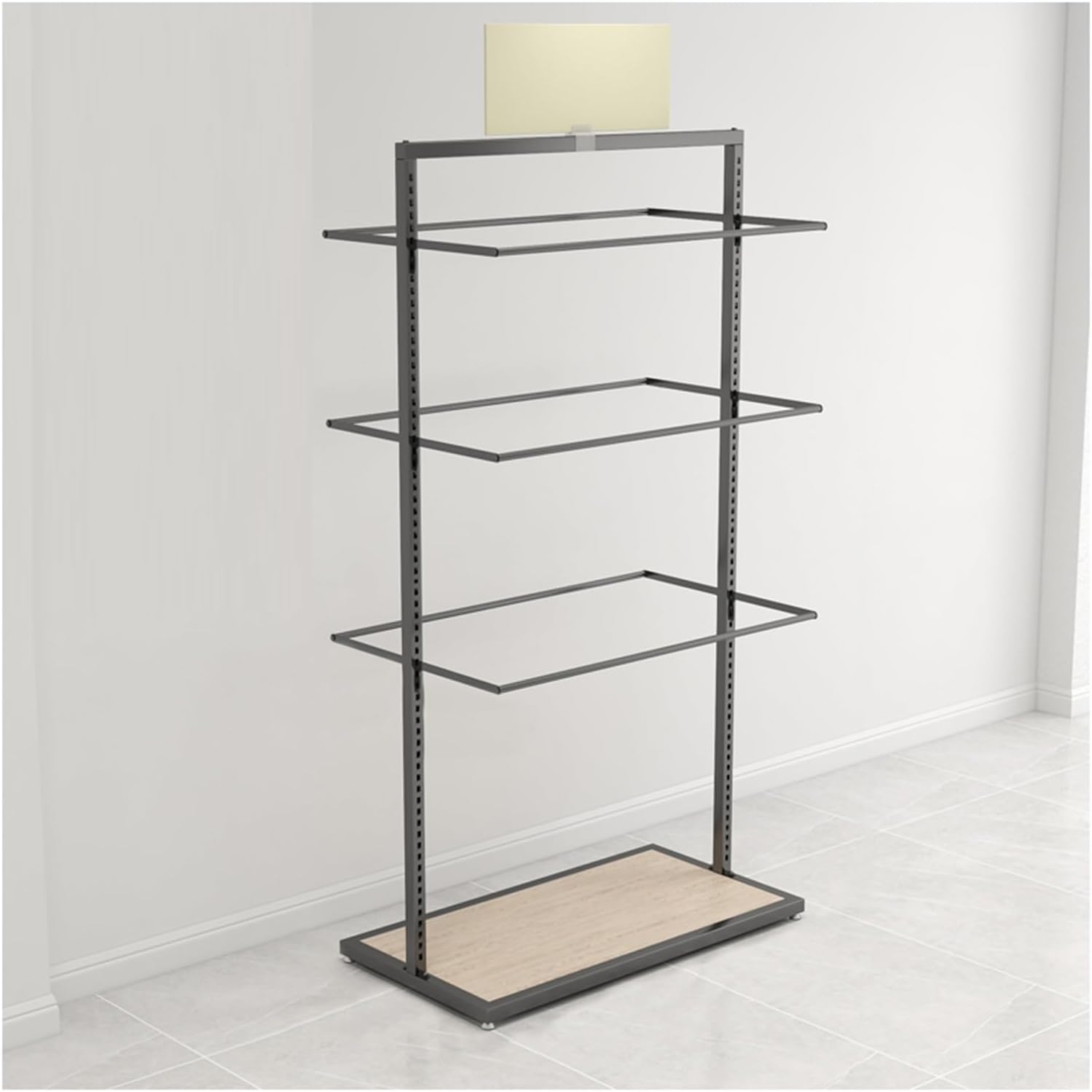 Underwear Display Stands,Metals Lingerie Stand Shelves,Freestanding Clothing Store Boutiques Retail Lingerie Garment Rack,for Socks Bra Panties(Color 1,100 X 40 X 135cm)