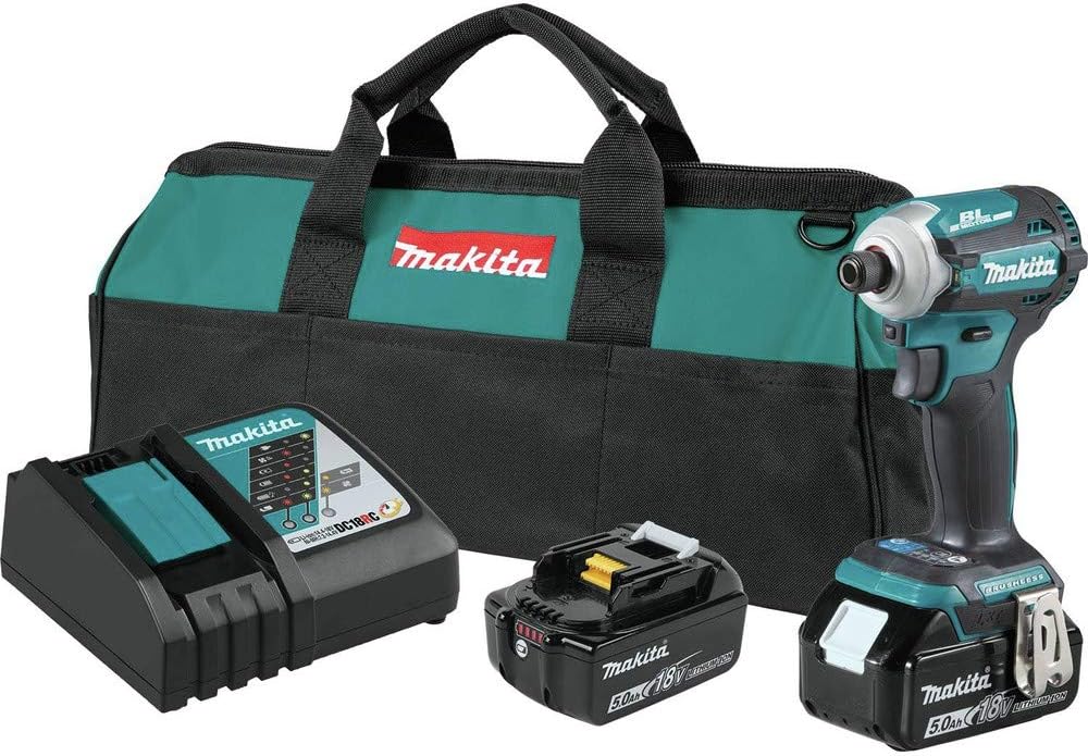 Makita XDT16T 18V LXT Lithium-Ion Brushless Cordless Quick-Shift Mode 4-Speed Impact Driver Kit (5.0Ah)