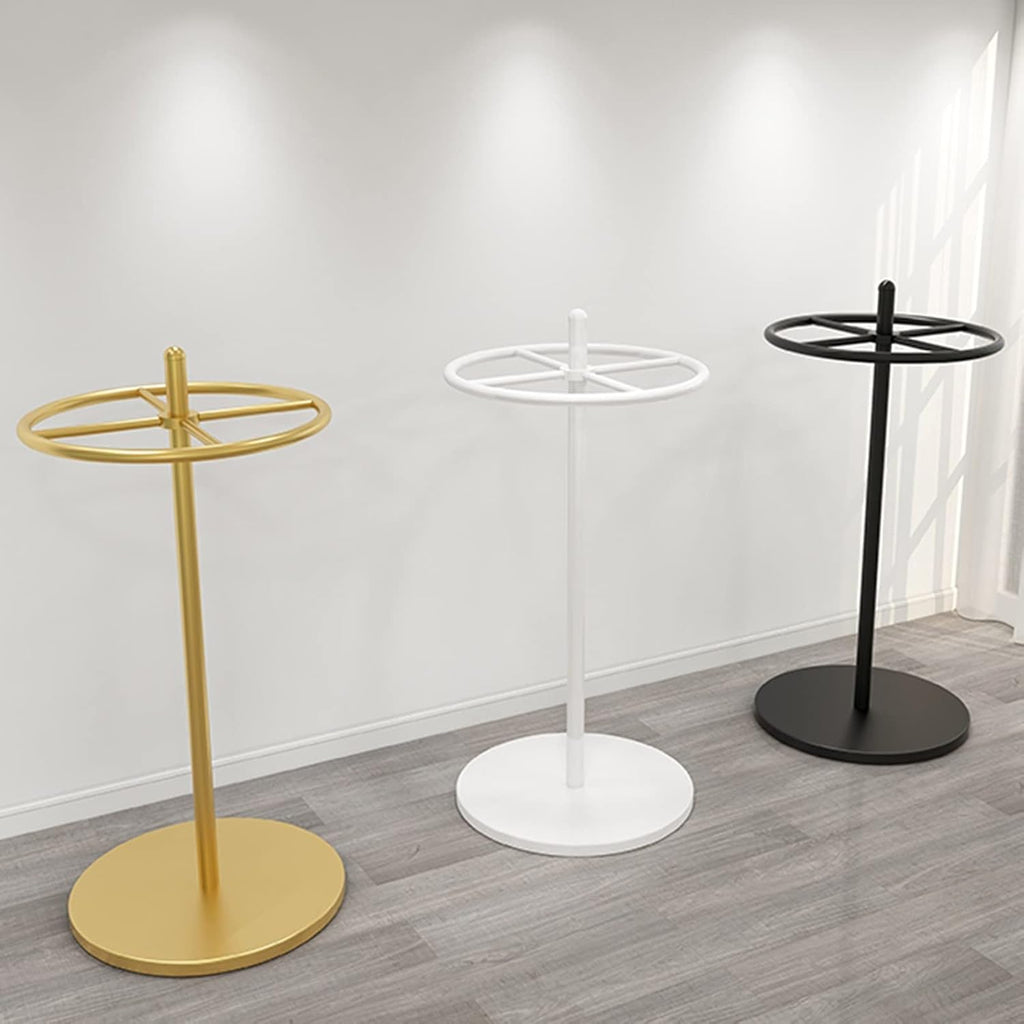 Lingerie Garment Rack Retail Display Racks, Freestanding Clothing Store Residential Wardrobe Garment Rack, Circular Rotate Commercial Hanging Shelves, Dress Panties,Black-55x155CM