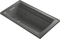 Kohler K-1122-H-58 Archer 5Ft Whirlpool with Comfort Depth Design and Heat, Thunder Grey