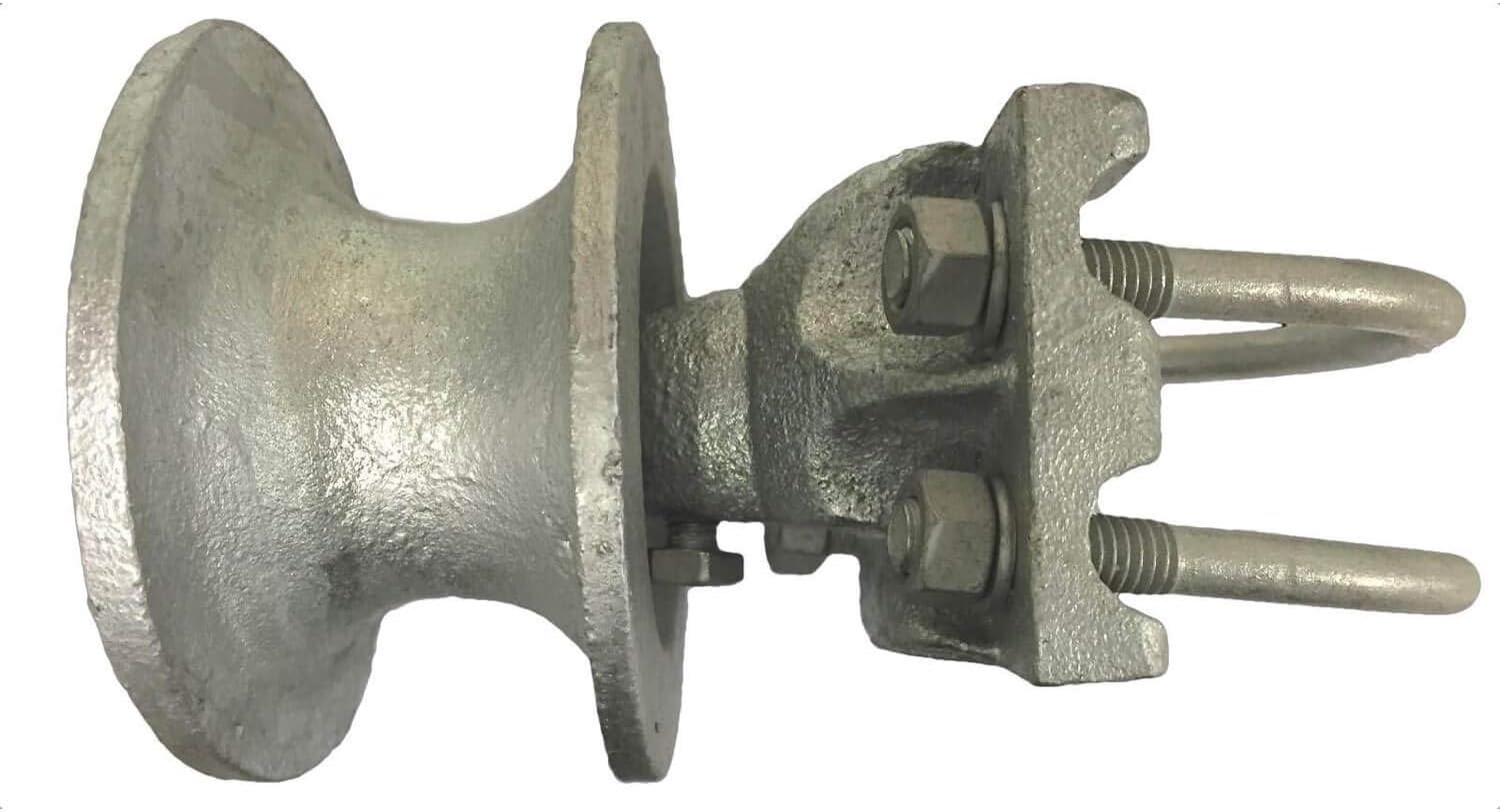2-3/8' Post, 1-5/8' Chain Link Fence Gate Frame Mini Cantilevered Gate Rollers - CASE Qty 4