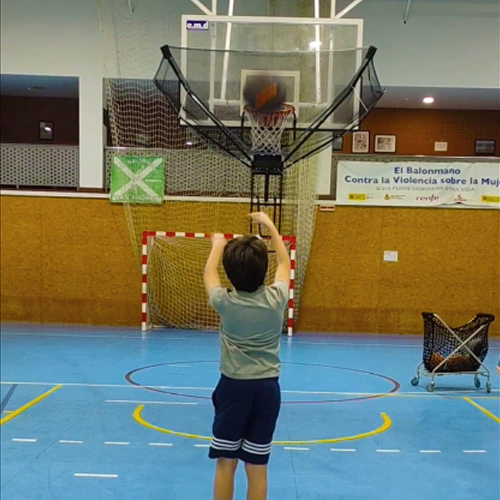 GAILEX Basketball Return System with Automatic Ball Return Net, 180° Rotating Chute, Portable Training Equipment