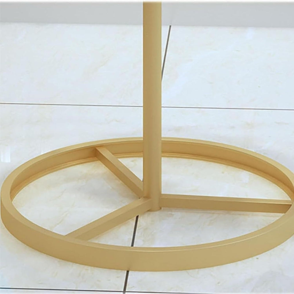 Commercial 3/4-Tier Round Garment Display Stand - Freestanding Merchandising Rack for Bras, Shorts, Socks & Underwear - White Retail Store Fixture & Organization Rack(Gold,4)