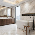 49 Inch Freestanding Bathtub, Acrylic Freestanding Tub with Drain, Overflow & Flexible Drain Pipe, Glossy White Small Soaking Tub for Apartment or Guest Bathroom