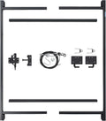 Adjust-A-Gate Full Frame Gate Fence Kit, Fits 60-96' Openings & Up to 5', Black - Heavy-Duty Outdoor Reinforcement & Accessories for Gates and Fences