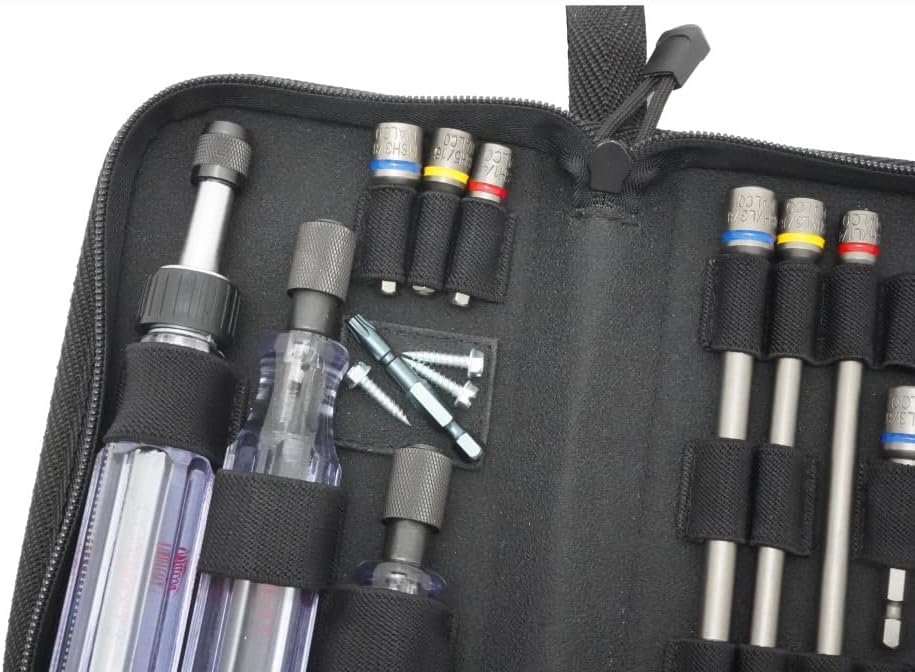 Malco CONNEXT5 Magnetic Hex Hand Driver Kit, Black case, 12-Piece