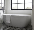 Miseno MNO6030SFSO 59' Free Standing Acrylic Soaking Tub with Center Drain - White