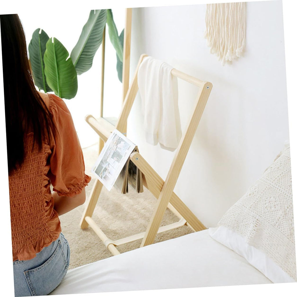 ERINGOGO Wooden Clothes Rack Coat Stand with Practical Storage Shelf, Freestanding Garment Rack for Bedroom Entryway, Sturdy Solid Wood Clothes Hanging Organizer