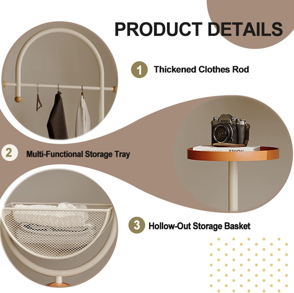 Metal hall tree, Coat Rack Freestanding with multi-tier organizer, Sturdy Coat Tree, Modern Coat Hanger Stand for Entryway, Living Room, Bedroom,Office(Green)