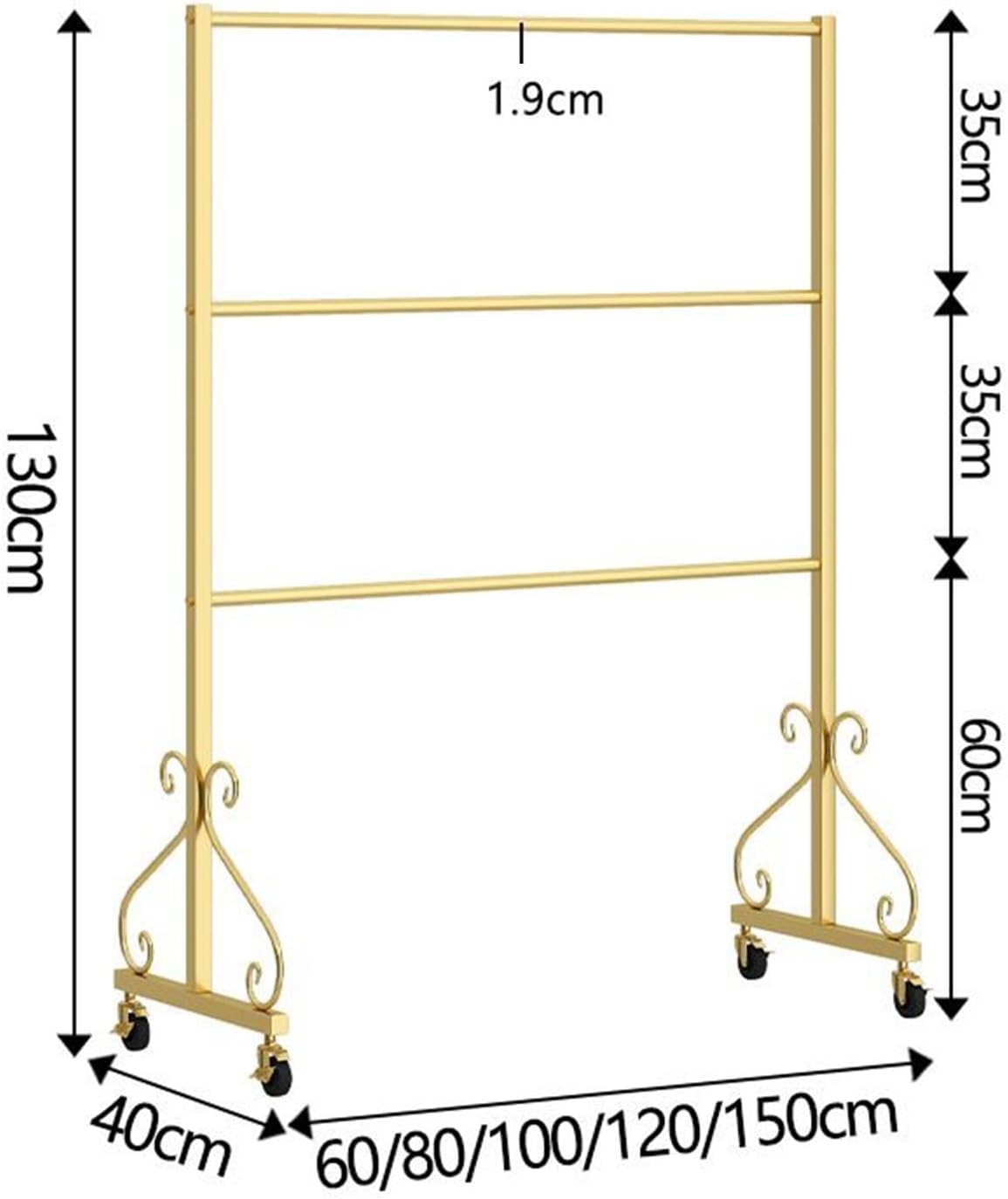 Retail Store Underwear Display Rack with Wheels, Bras Panty Shorts Storage Stand Silk Shawl Garment Rack,commercial Scarves Storage Towel Garment Hanger, for Bedroom/boutique