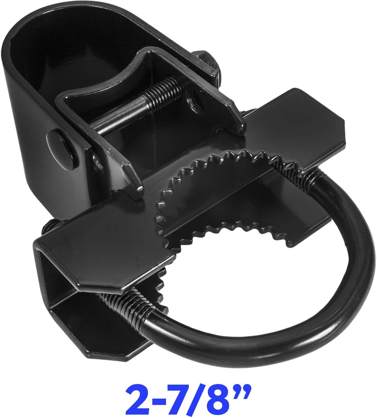 Black 2-7/8' x 1-5/8' or 1-7/8' Bulldog Hinge - Pressed Steel - Powder Coated - CASE Qty 10