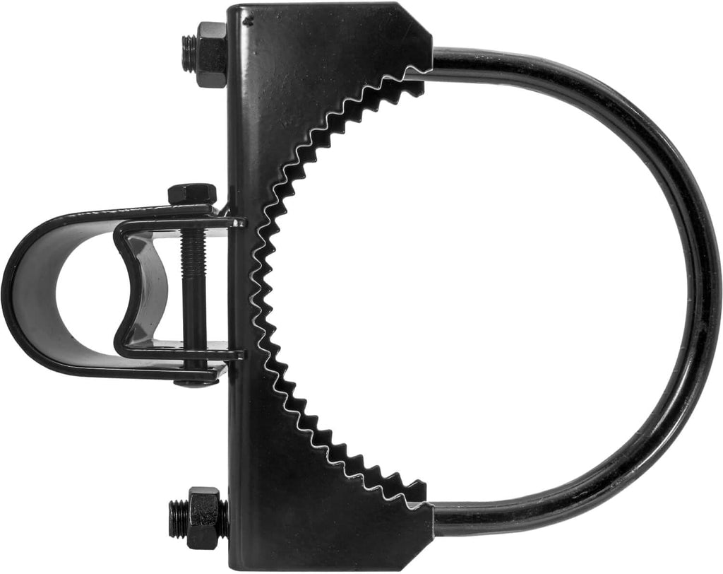 Black 6-5/8' x 1-5/8' or 1-7/8' Bulldog Hinge - Powder Coated - Pressed Steel - CASE Qty 4