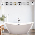 Vanity Art 71' X 33' Freestanding Bathtub | Home Improvement Bathtubs with Contemporary Design for Soaking and Bathing, Overflow and Pop-up Drain with UPC Certified, Acrylic, VA6807-ORB
