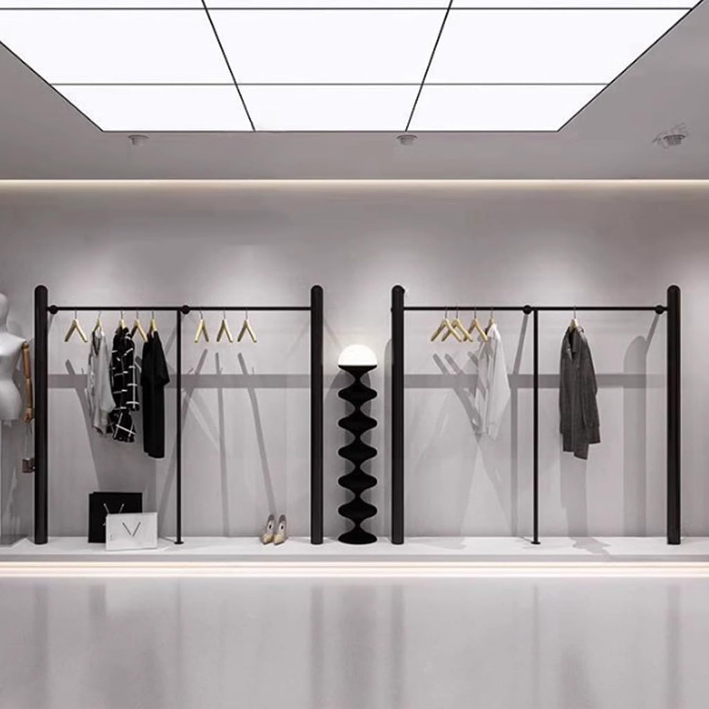 Freestanding Garment Rack Heavy Duty,Unique Closet Wardrobe,for Retail Restaurants and Home Storage(200x160cm)