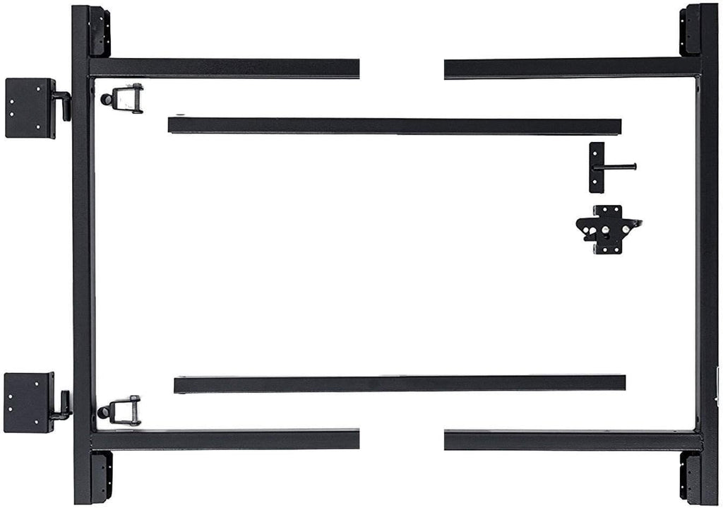 Adjust-A-Gate Full Frame Gate Fence Kit, Hardware for Openings 36'-60', Heights 3'-4'