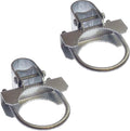Chain Link Fence Bull Dog Commercial Duty Gate Hinge-for 6-5/8' Outside Diameter Gate Post/Pipe & 1-5/8 Thru 1-7/8' Gate Frames -Galvanized Chain Link Post Gate Hinge -Includes Nuts/Bolts (2 Pak)