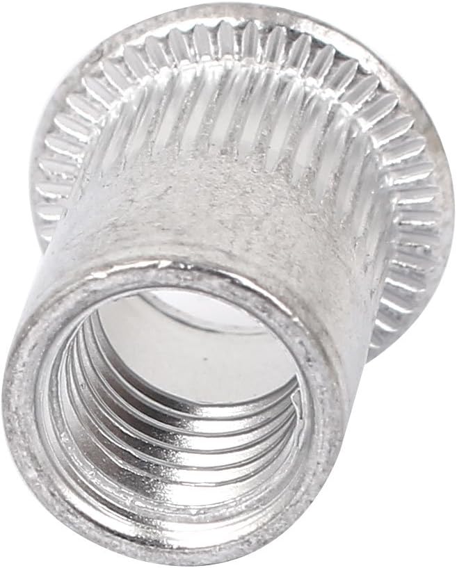 Aexit M10 Aluminum Flat Head Rivet Nut Insert Silver Tone 300pcs (c3d0f03bfd4de33e7f9e3ca7b881b70a)