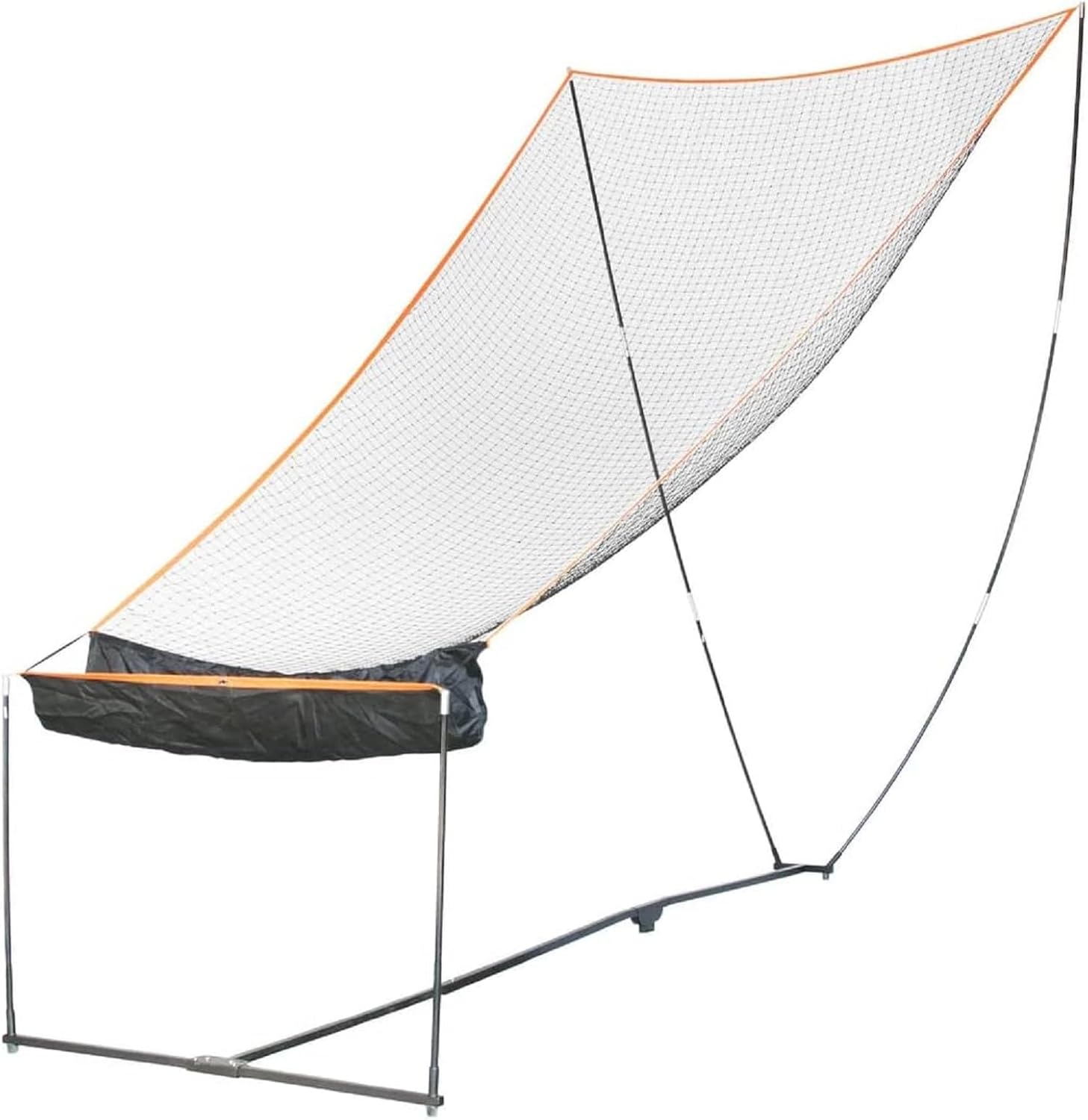 Bownet Basketball Rebounder Net - Portable 11'6' x 10' Ball Return Net, Soccer Ball - Ideal for Basketball and Sports Enthusiasts