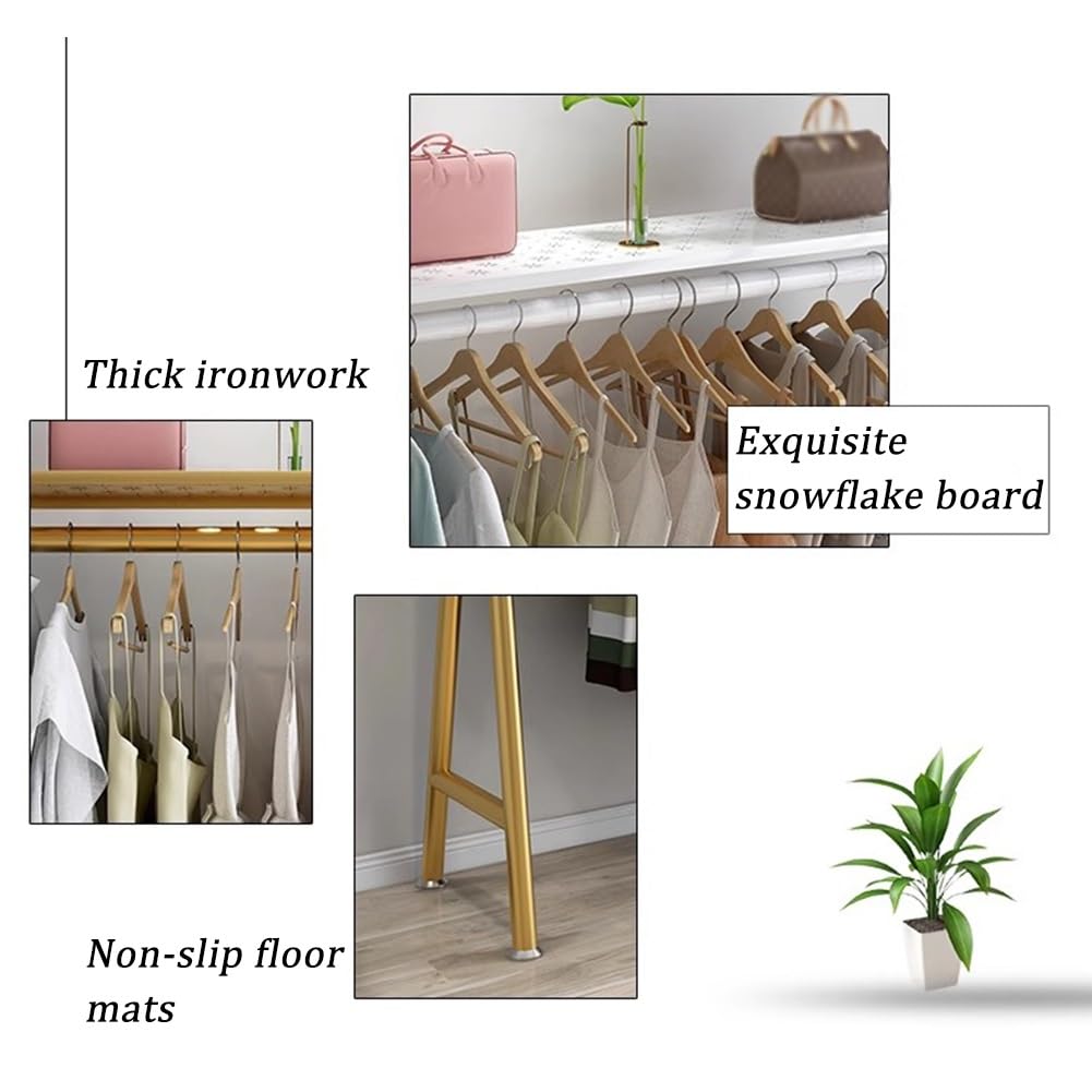 Freestanding Industrial Garment Rack, Large Capacity Heavy Duty Metal Garment Rack, Bra Shorts Swimwear Retail Store Display Hanger, Multiple Uses Hanging Rack for Home and Retail(White,120x40x150 cm)