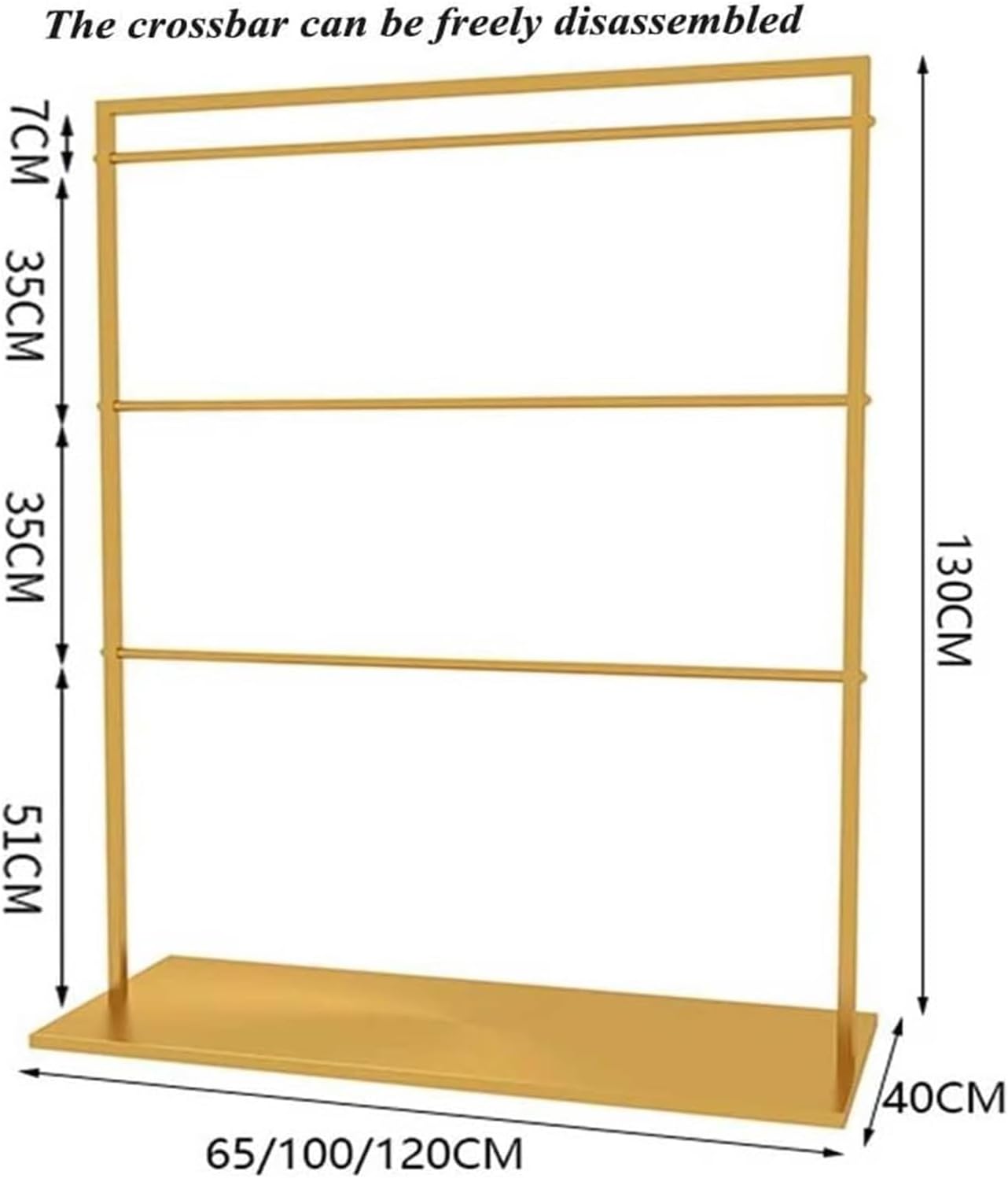 Clothes Rail Garment Rack Clothing Store Underwear Rack, Retail Store Panty Shorts Bra Display Stand With 3-Tier Shelves Floor-standing Garment Hanger Organizer For Boutique Mall Exhibition ( Color :