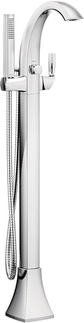 Moen 695 Voss One-Handle Freestanding Floor Mount Tub Filler with Handshower, Chrome