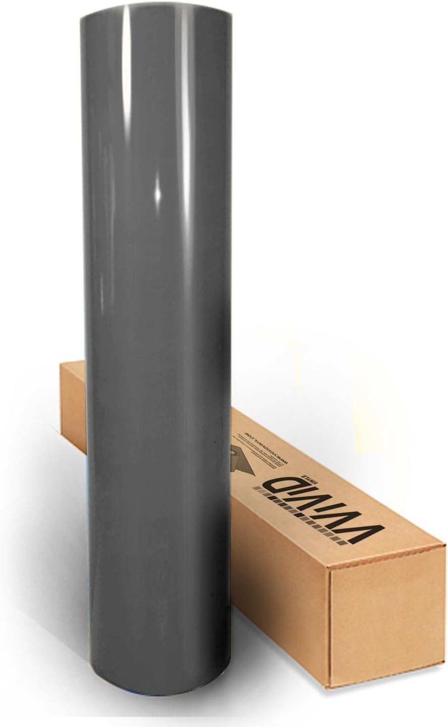 VViViD XPO Gloss Dark Grey Vinyl Car Wrap Film Roll (25ft x 5ft)