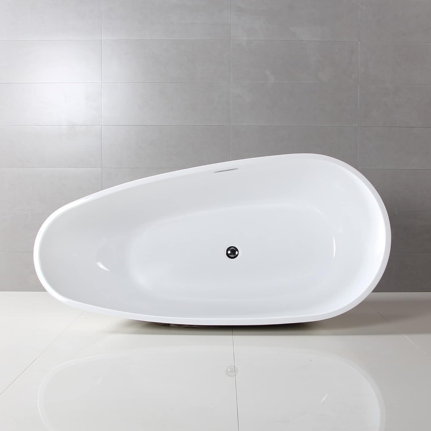 Dowell 074 Luxury Contemorary High Grade Acrylic FREE STANDING Bathtub Modern New (63'x30-3/4'x22-7/8' Red)