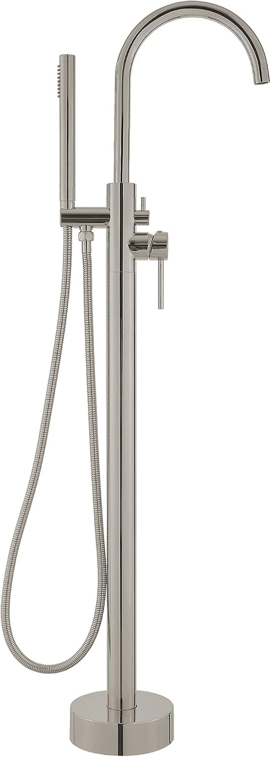Swiss Madison Well Made Forever SM-FF11BN Ivy Freestanding Bathtub Faucet in Brushed Nickel