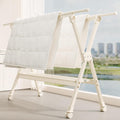 X-Shaped Drying Rack Collapsible,Lifting X-Shaped Drying Rack,Portable Rolling Garment Rack On Wheels,for Hanging Clothes with Sturdy Wheels and Shelves