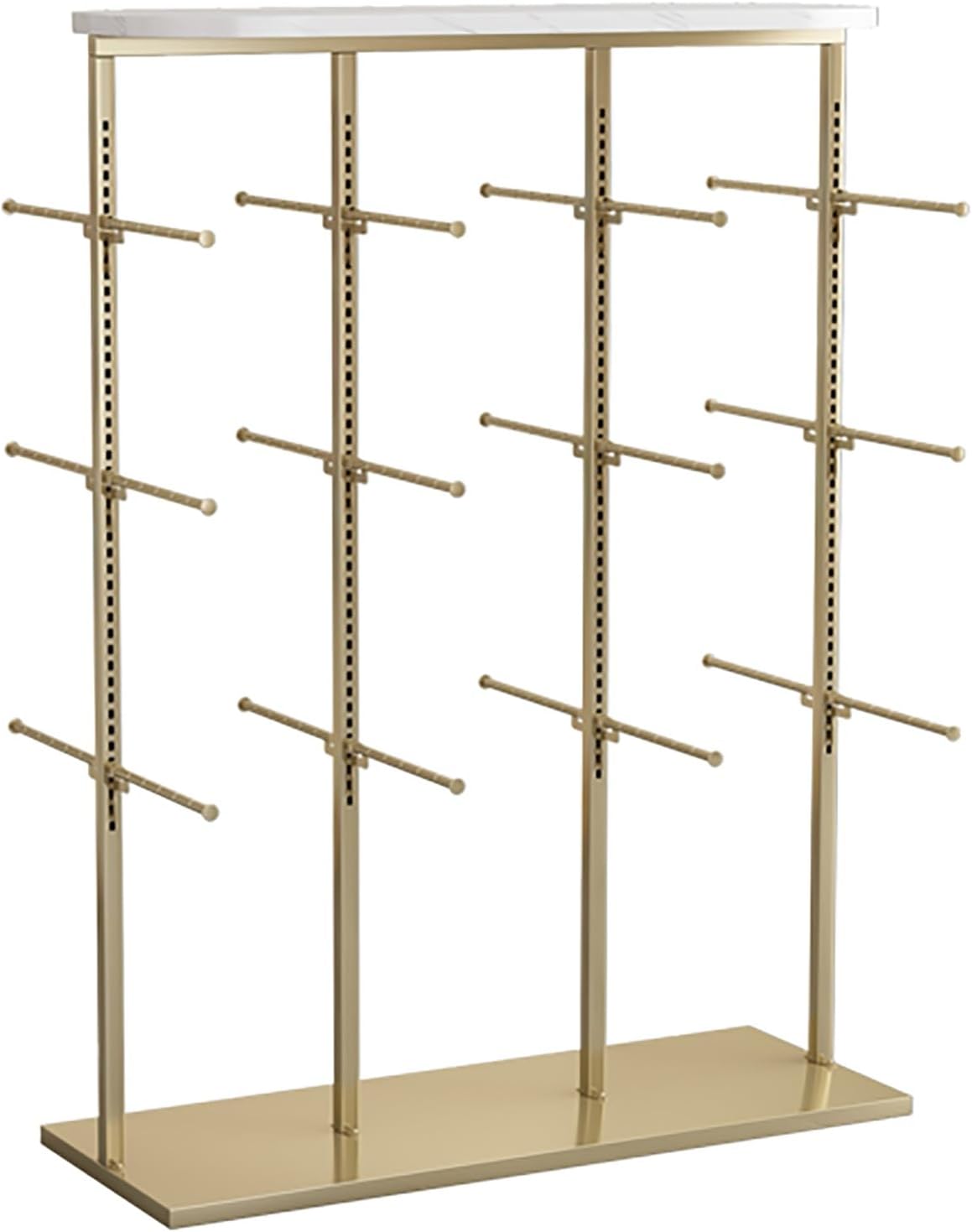 Metals Underwear Display Rack Stand,Underwear Display Stands,Clothing Store Garment Rack Lingerie Display Stand,Commercial Shelves,Freestanding Clothing Store Storage Shelf(Gold,100cm/39.3in)