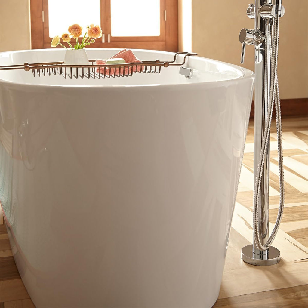 American Standard 2765034.020 Coastal Serin 68.75 in. Acrylic Freestanding Soaker Bathtub, White