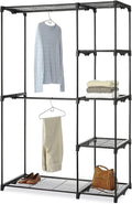 Combined Closet Portable Practical Five-Tier Wardrobe Clothing Garment Rack, Without Cloth Cover Combination Closet