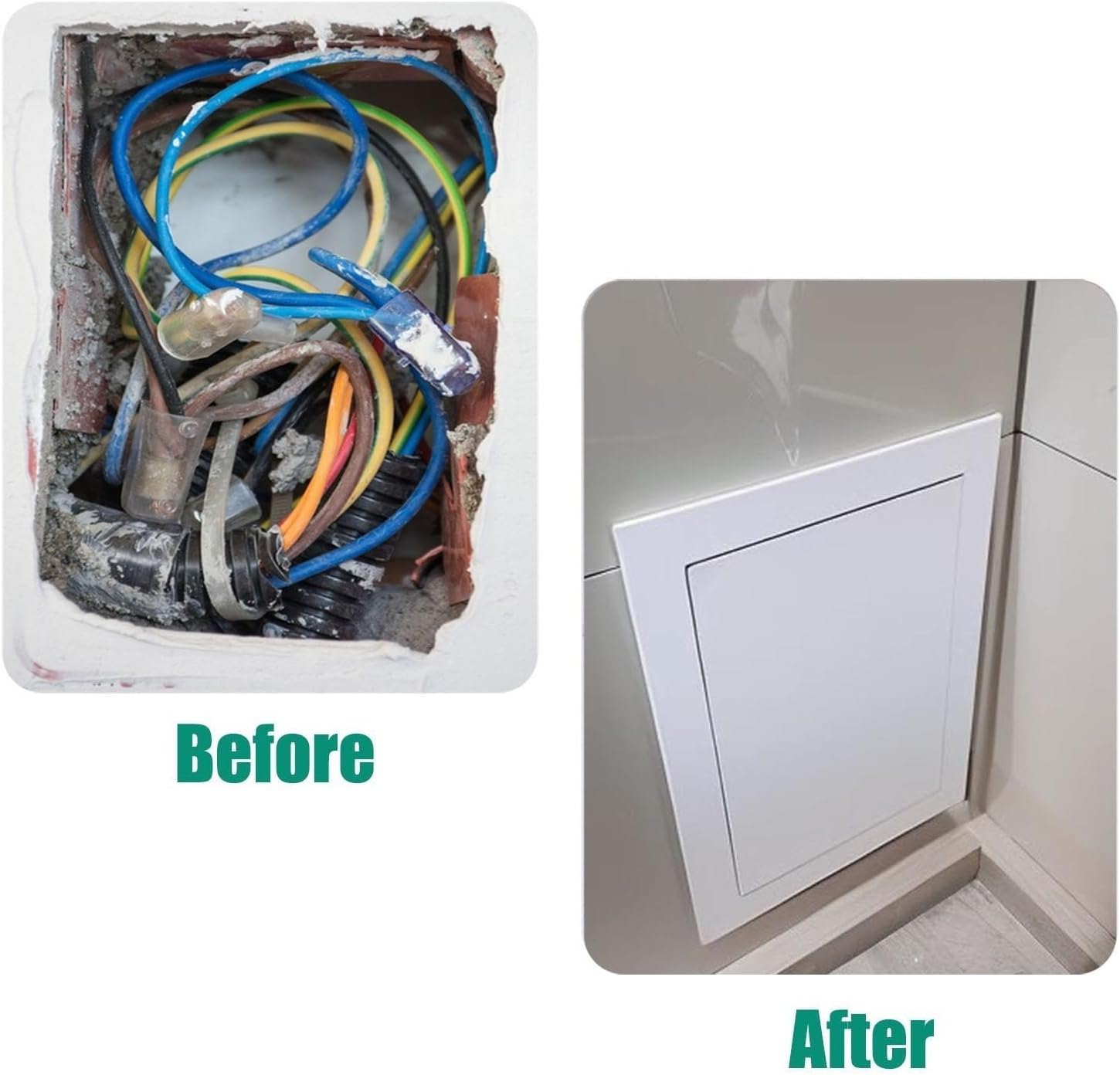 Access Panel Attic Door Access Panel for Drywall, 10x12 12x18 14x16 18x20 12x22 in Plumbing Access Door, Push Latch Service Panel Inspection Hatch(12x20in(30x50cm))