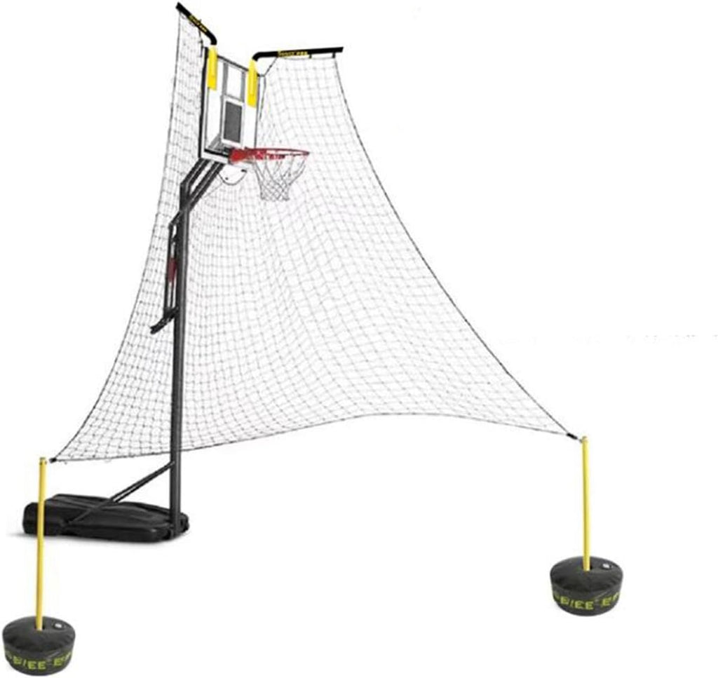 Basketballtrainer Non-Mobile Basketball Rebounder Machine for All Hoops Gym Return for Free-Throw Practice Floor Standing Net Catcher