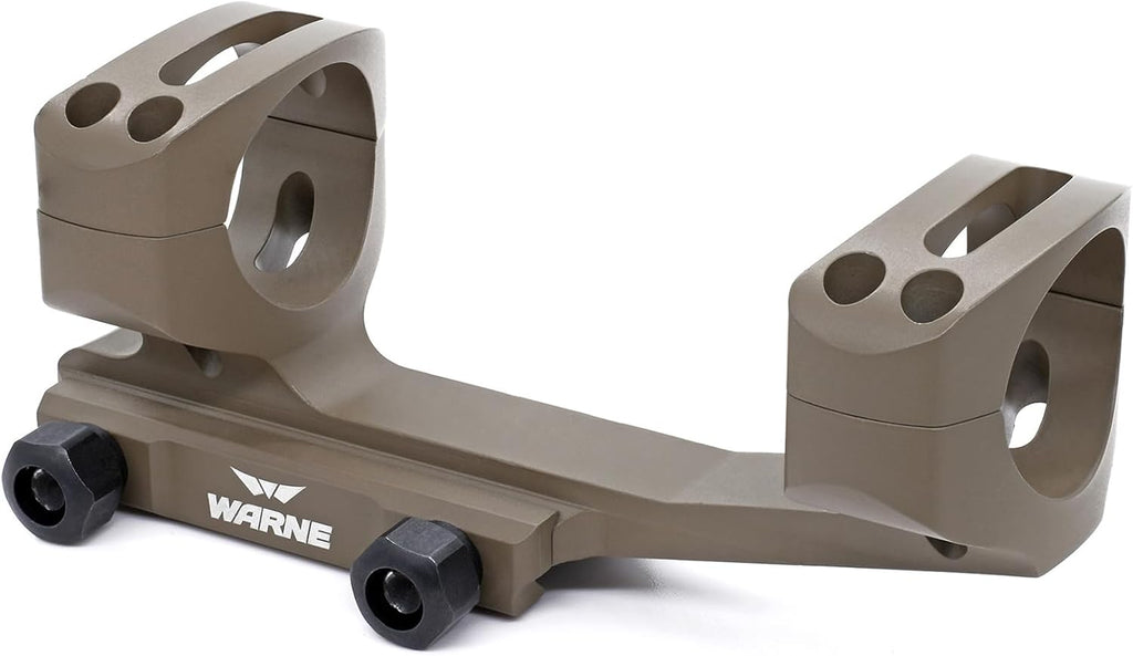 WARNE XSKEL30TW Gen 2, Extended Skeletonized 30mm MSR Mount, 6061 T6 Aluminum, Steel Threaded Inserts, Black | Two-Inch Forward Cantilever, Steel Threaded Inserts, MSR Ideal Height, Fits 34mm Scope Tubes, Lightweight Construction