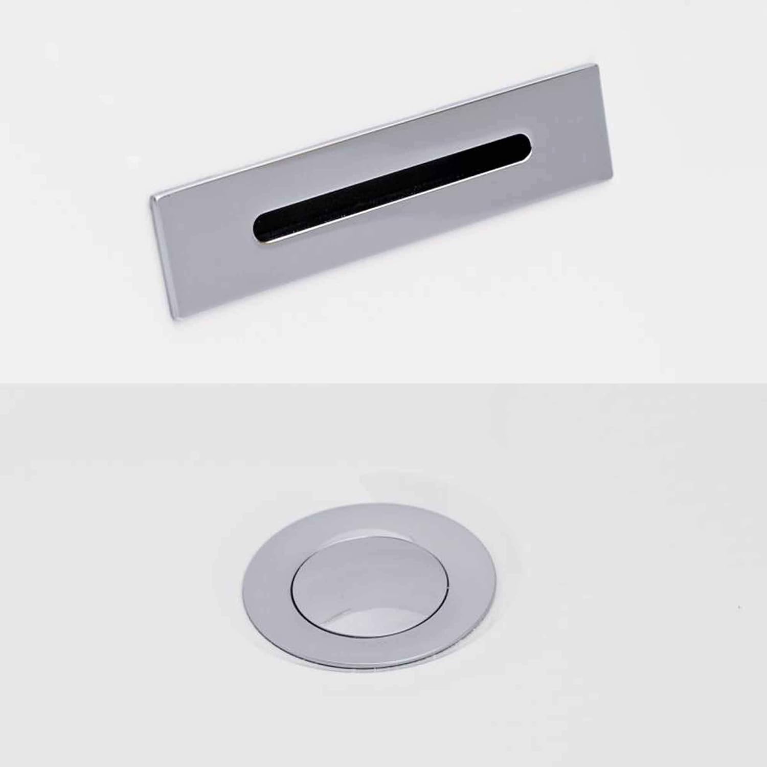 WOODBRIDGE BTA1507 BN 54' Acrylic Freestanding Bathtub Contemporary Soaking Tub Overflow and Drain BTA1507-B,with Brushed Nickel Faucet F0001, White (BTA1507 BN+F0001)