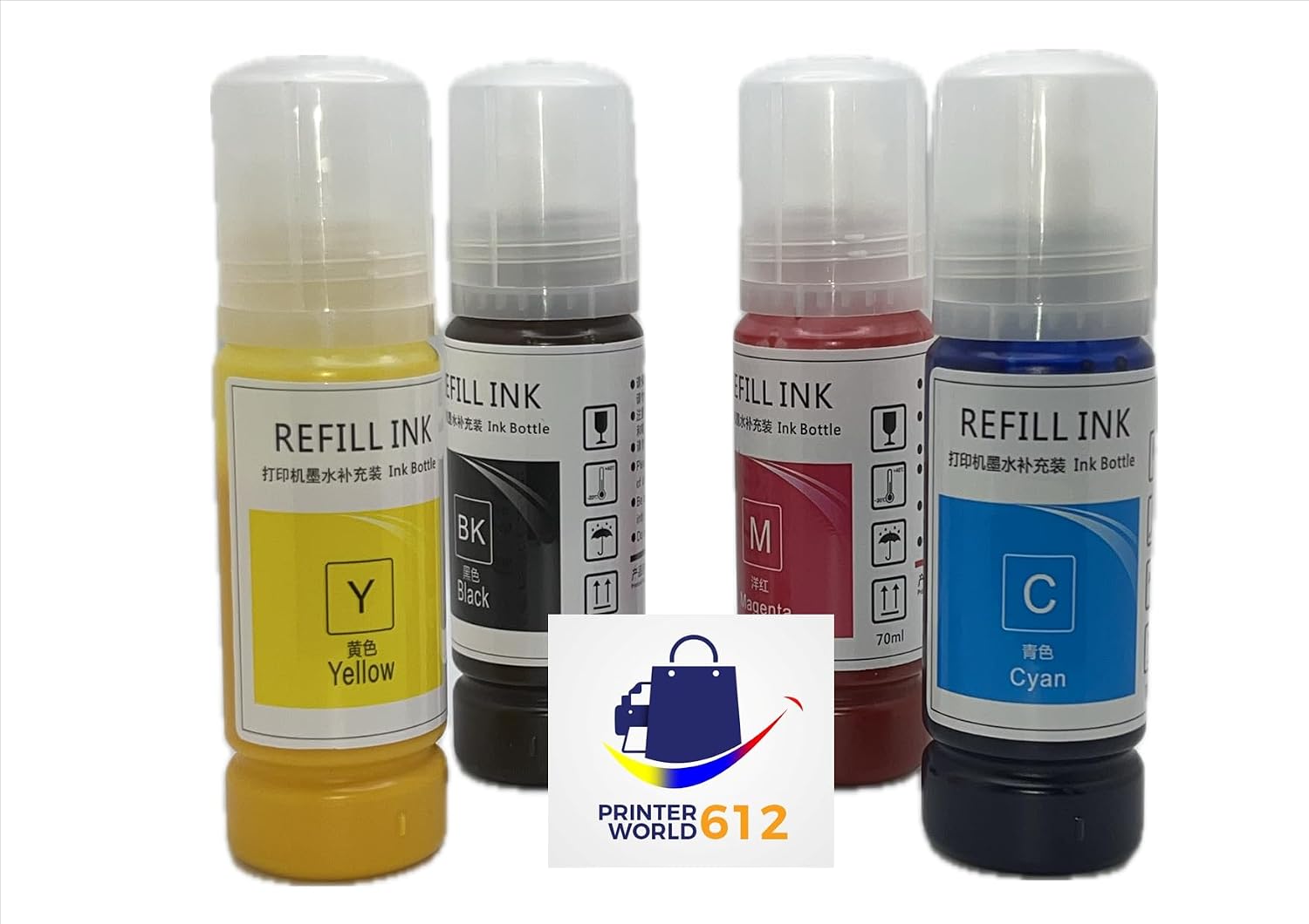 A4 Sublimation Printer for Clothes, T-Shirt Transfer Printing Machine, Direct to Film Printer. 4 Sublimation Ink Set: C/M/Y/B, Printing Paper,Tape Heat. Printers New