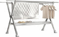 Clothes Drying Rack, Adjustable Clothes Drying Rack Folding Retractable Collapsible Free-Standing Clothing High Capacity Garment Indoor Outdoor Use