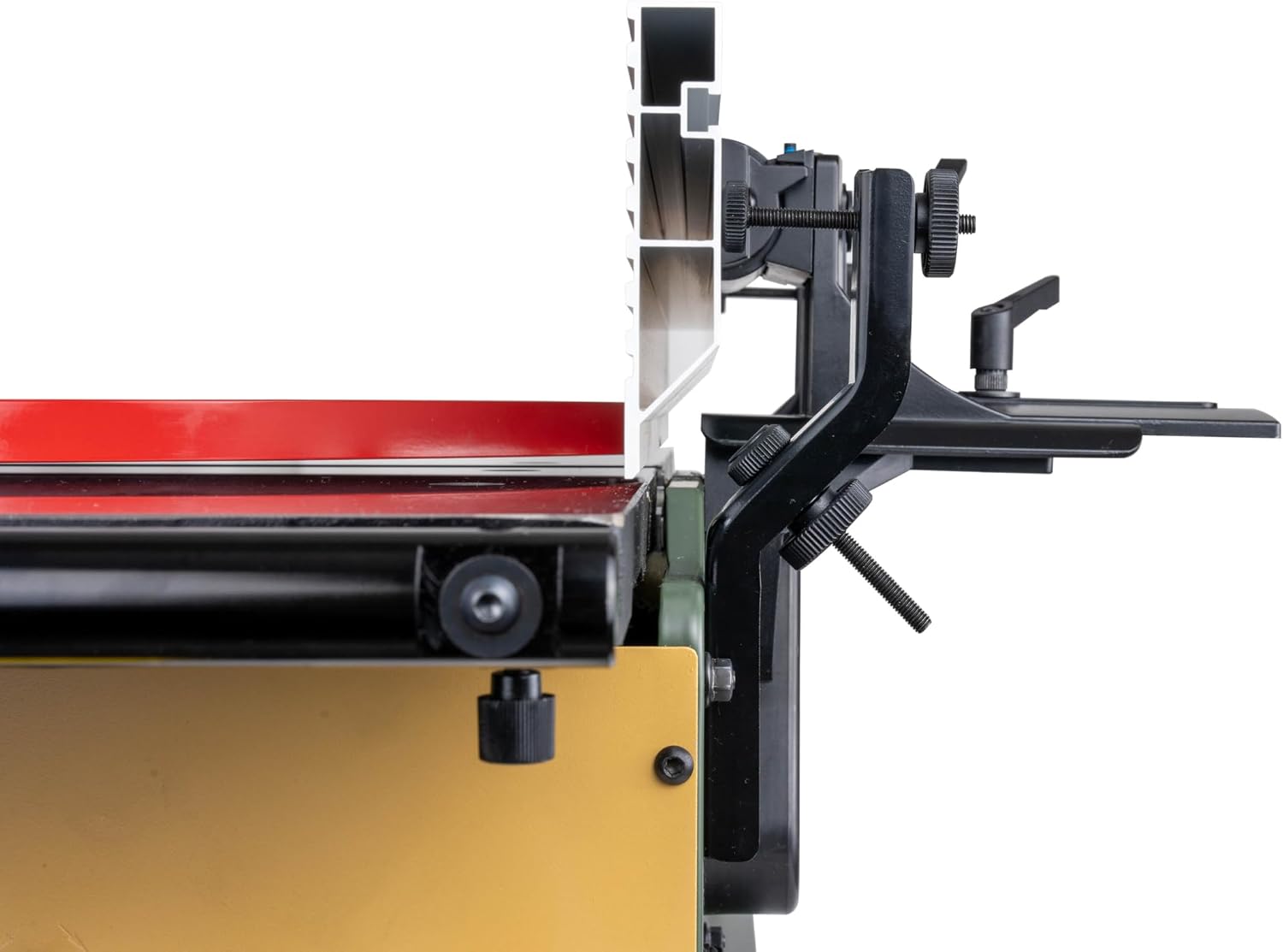 Cutech 40180HI 8-Inch Spiral Cutterhead Benchtop Jointer with Cast Iron Tables, 16 TC Inserts, Extra Long 24' Aluminum Fence, Additional 7-3/8' Fence Brackets, and a 10-amp Motor