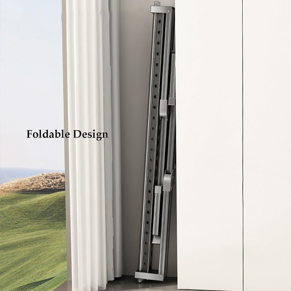 Laundry Drying Rack Clothes Drying Rack Collapsible Rolling Laundry Dryer Hanger with Casters for Indoor Retractable Garment Rack Clothes Drying Rack Outdoor Indoor