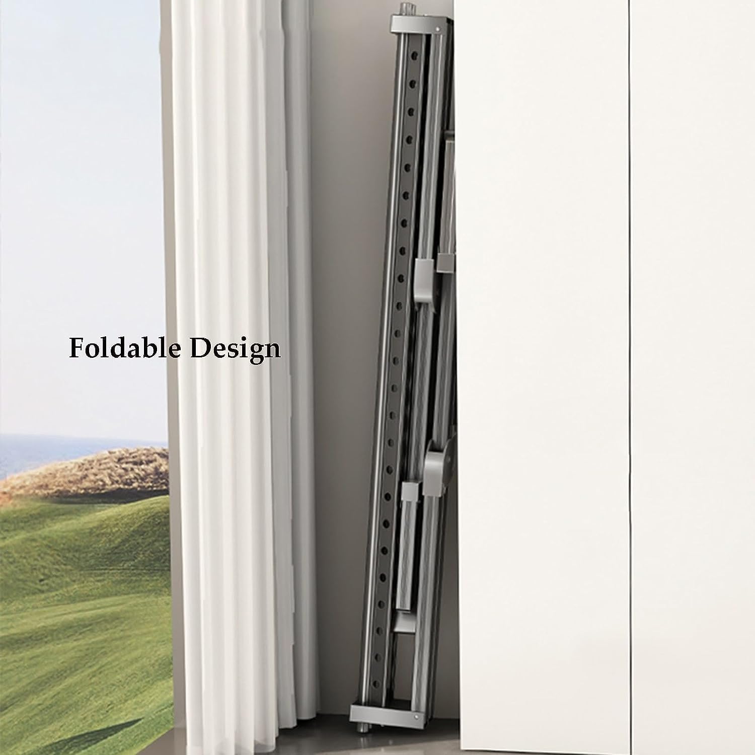 Laundry Drying Rack Clothes Drying Rack Collapsible Rolling Laundry Dryer Hanger with Casters for Indoor Retractable Garment Rack Clothes Drying Rack Outdoor Indoor