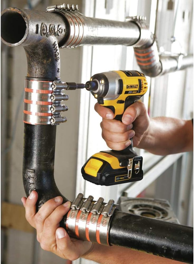 DEWALT 20V MAX Impact Driver Kit, 1/4-Inch, Battery and Charger Included (DCF885C1)