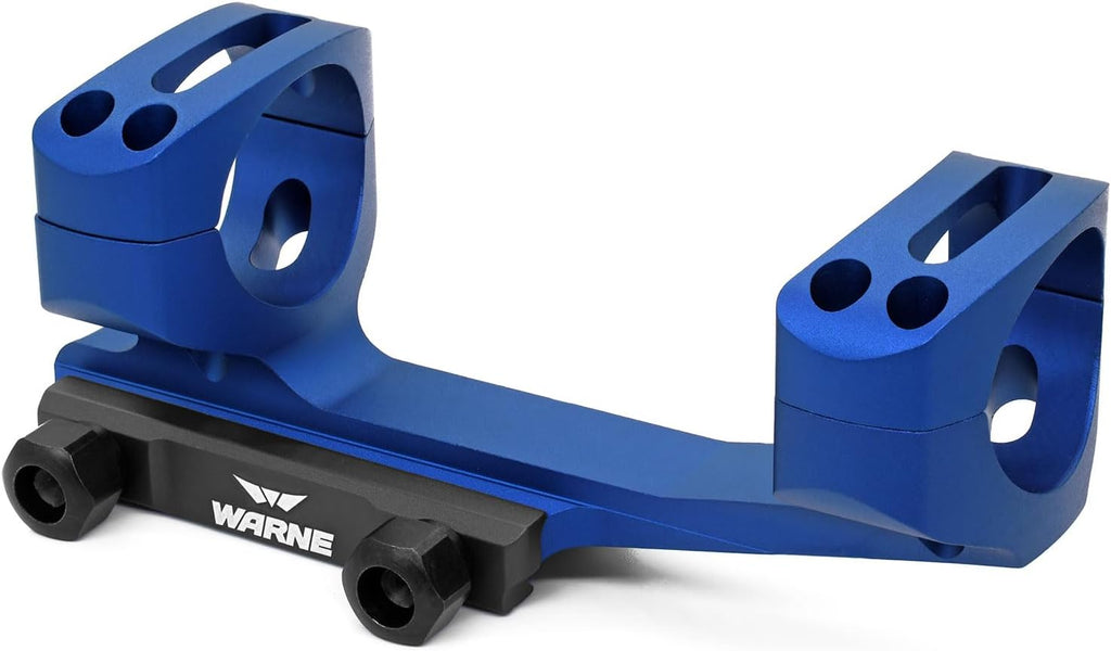WARNE XSKEL30TW Gen 2, Extended Skeletonized 30mm MSR Mount, 6061 T6 Aluminum, Steel Threaded Inserts, Black | Two-Inch Forward Cantilever, Steel Threaded Inserts, MSR Ideal Height, Fits 34mm Scope Tubes, Lightweight Construction