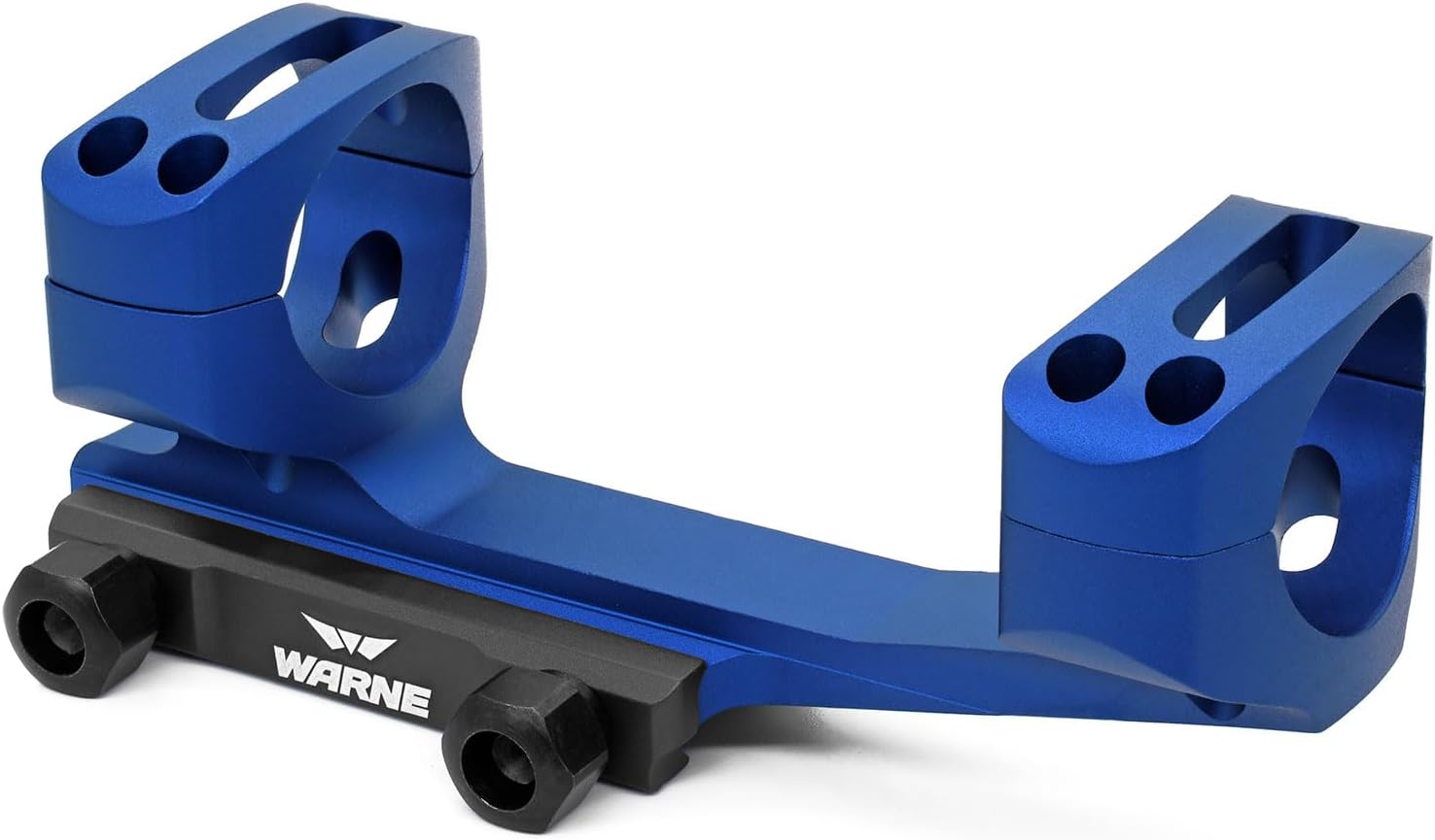WARNE XSKEL30TW Gen 2, Extended Skeletonized 30mm MSR Mount, 6061 T6 Aluminum, Steel Threaded Inserts, Black | Two-Inch Forward Cantilever, Steel Threaded Inserts, MSR Ideal Height, Fits 34mm Scope Tubes, Lightweight Construction