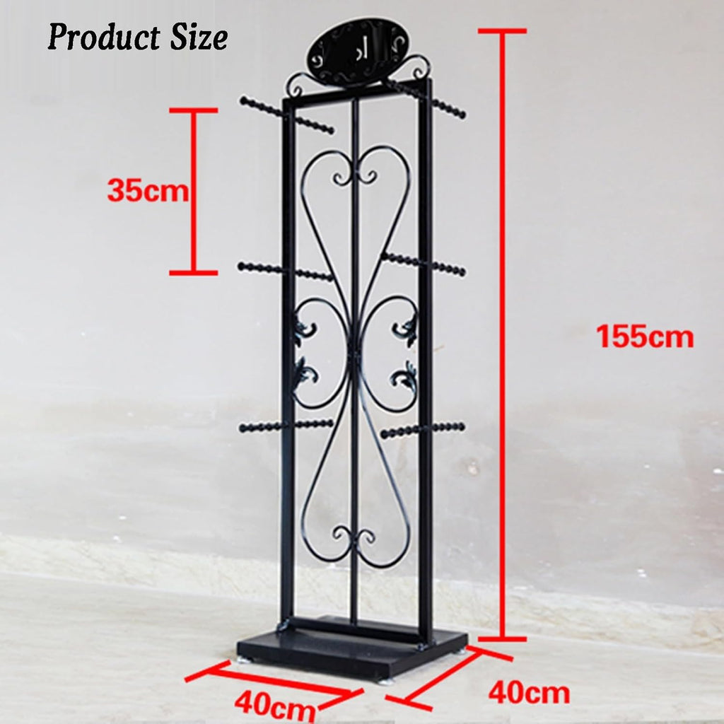 Underwear Display Stands,Metals Lingerie Stand Shelves,Freestanding Clothing Store Boutiques Retail Lingerie Garment Rack,for Panties Bra Socks(White,40 X 40 X 155cm)