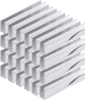 Aluminum Fixed Panel Shower Door U Channel for 1/2' Thick Glass 95 inches Length (24, Chrome Finish)
